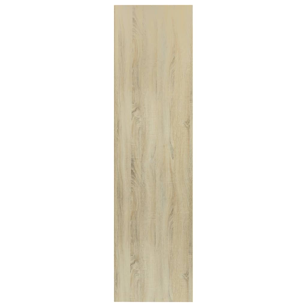 Berkfield Book Cabinet/TV Cabinet White and Sonoma Oak 36x30x114 cm Engineered Wood