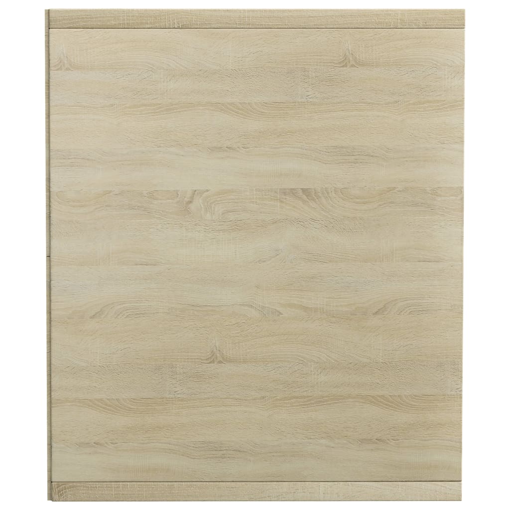 Berkfield Book Cabinet/TV Cabinet White and Sonoma Oak 36x30x114 cm Engineered Wood