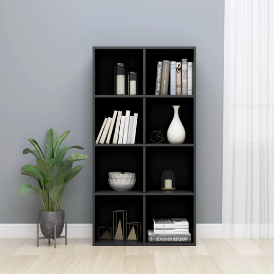 Berkfield Book Cabinet/Sideboard High Gloss Black 66x30x130 cm Engineered Wood