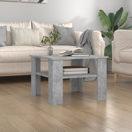 Berkfield Coffee Table Concrete Grey 60x60x42 cm Engineered Wood