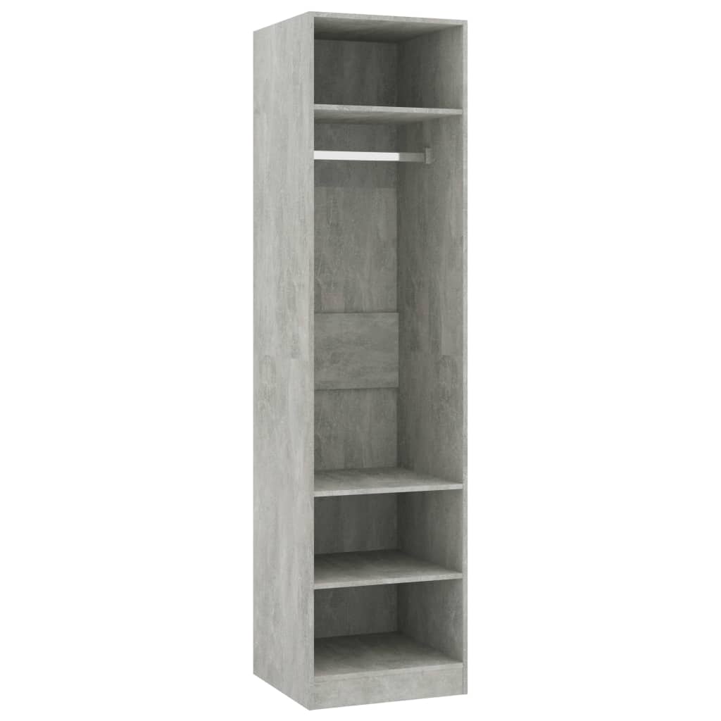Berkfield Wardrobe Concrete Grey 50x50x200 cm Engineered Wood