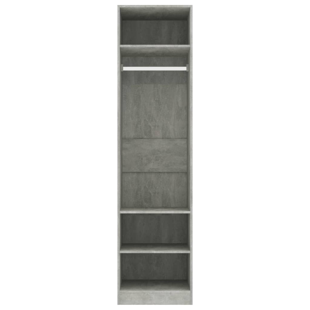Berkfield Wardrobe Concrete Grey 50x50x200 cm Engineered Wood