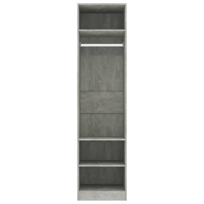 Berkfield Wardrobe Concrete Grey 50x50x200 cm Engineered Wood