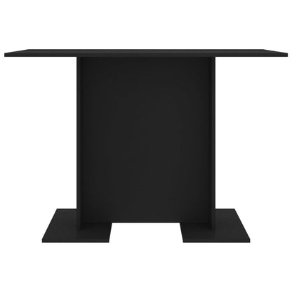 Berkfield Dining Table Black 110x60x75 cm Engineered Wood