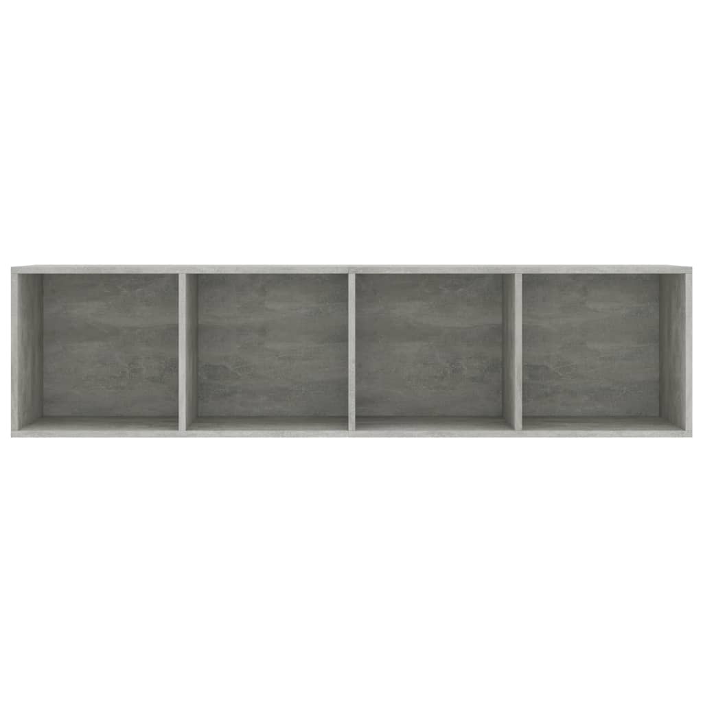 Berkfield Book Cabinet/TV Cabinet Concrete Grey 143x30x36 cm