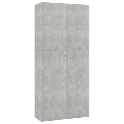 Berkfield Shoe Cabinet Concrete Grey 80x35.5x180 cm Engineered Wood