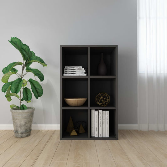 Berkfield Book Cabinet/Sideboard Grey 66x30x97.8 cm Engineered Wood