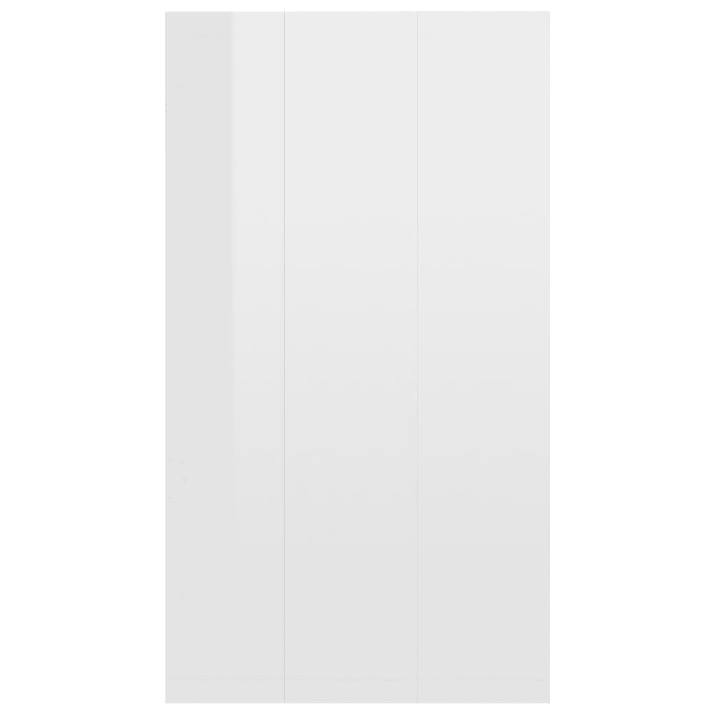 Berkfield Book Cabinet/Sideboard High Gloss White 66x30x97.8 cm Engineered Wood