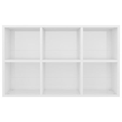 Berkfield Book Cabinet/Sideboard High Gloss White 66x30x97.8 cm Engineered Wood