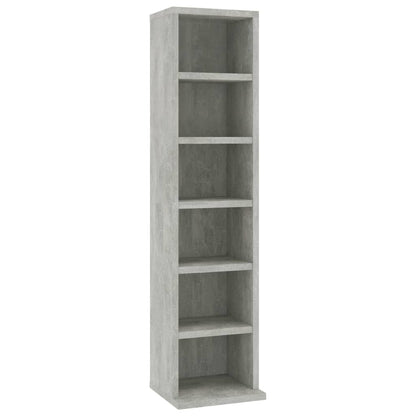 Berkfield CD Cabinet Concrete Grey 21x20x88 cm Engineered Wood