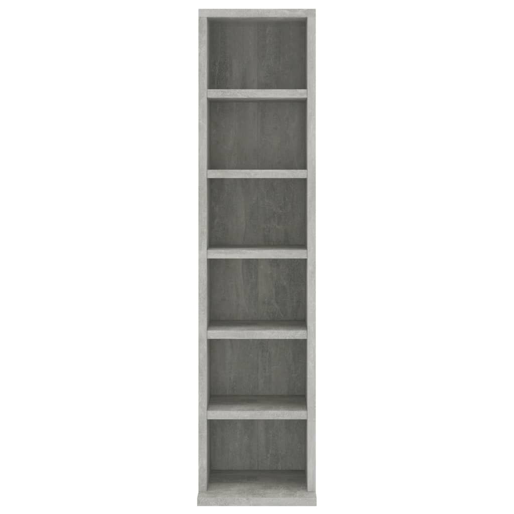 Berkfield CD Cabinet Concrete Grey 21x20x88 cm Engineered Wood