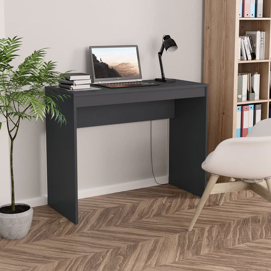 Berkfield Desk Grey 90x40x72 cm Engineered Wood