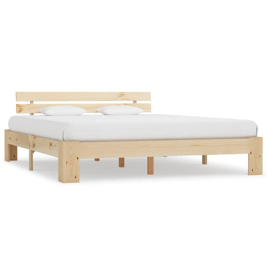 Berkfield Bed Frame Solid Pine Wood 160x200 cm
