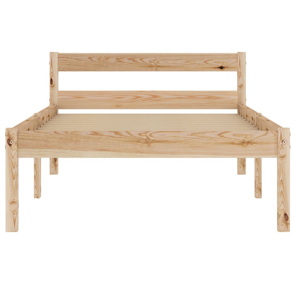 Berkfield Bed Frame Solid Pine Wood 90x200 cm
