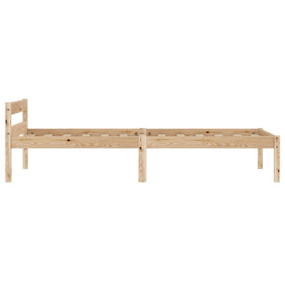 Berkfield Bed Frame Solid Pine Wood 90x200 cm