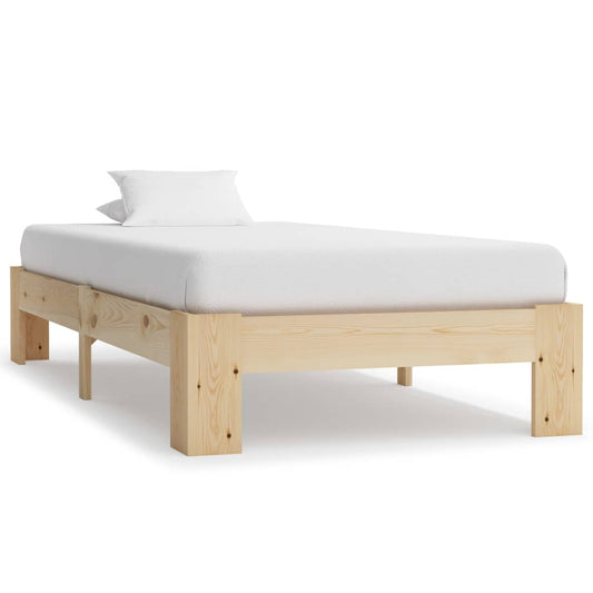 Berkfield Bed Frame Solid Pine Wood 100x200 cm