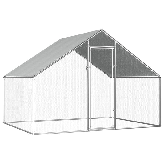 Berkfield Outdoor Chicken Cage 2.75x2x1.92 m Galvanised Steel