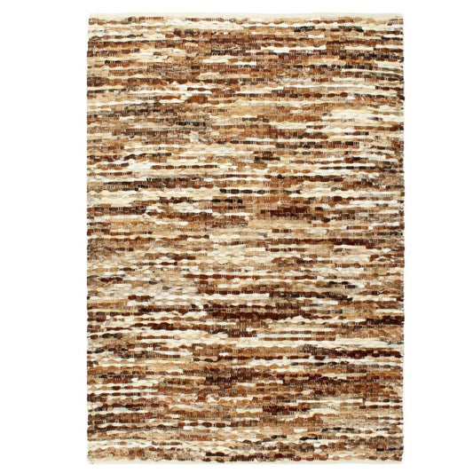 Berkfield Rug Genuine Hair-on Leather 160x230 cm Brown/White