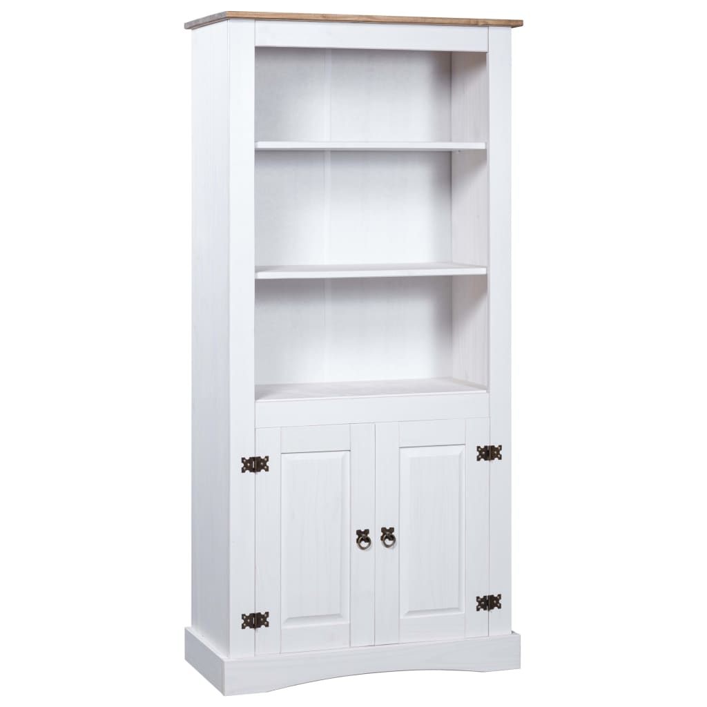 Berkfield Cupboard Mexican Pine Corona Range White 80x40x170 cm