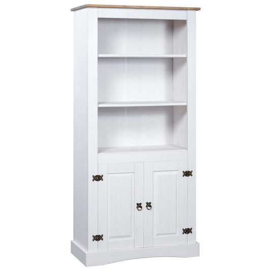 Berkfield Cupboard Mexican Pine Corona Range White 80x40x170 cm