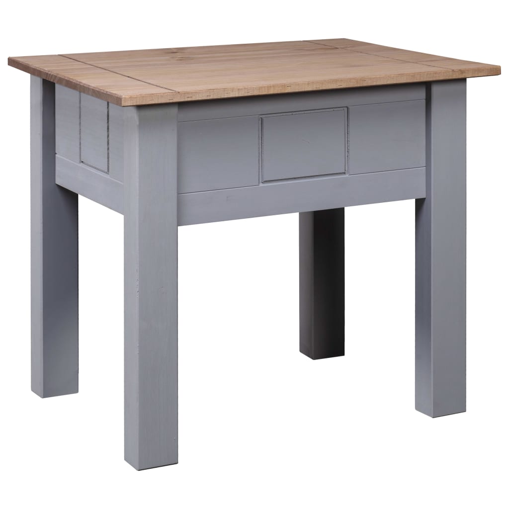 Berkfield Nightstand Grey 50.5x50.5x52.5 cm Pine Panama Range