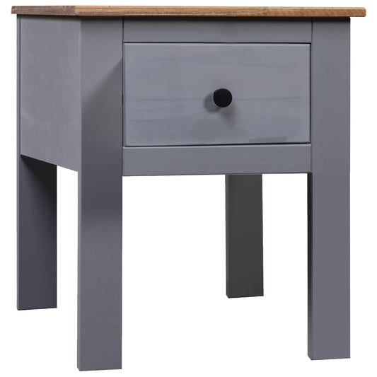 Berkfield Bedside Cabinet Grey 46x40x57 cm Pine Panama Range