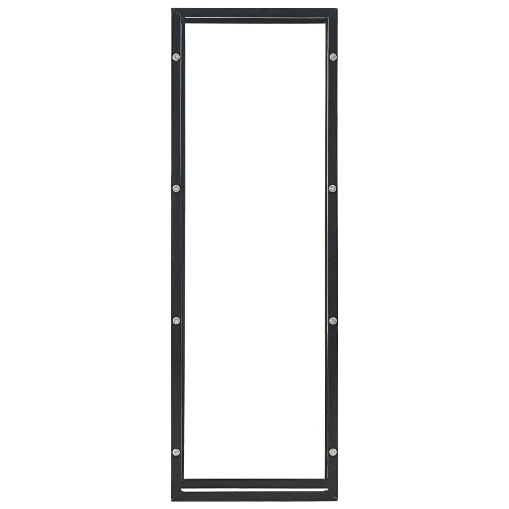 Berkfield Firewood Rack Black 50x20x150 cm Steel