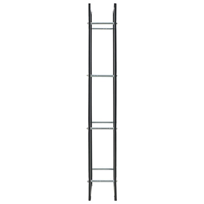 Berkfield Firewood Rack Black 50x20x150 cm Steel