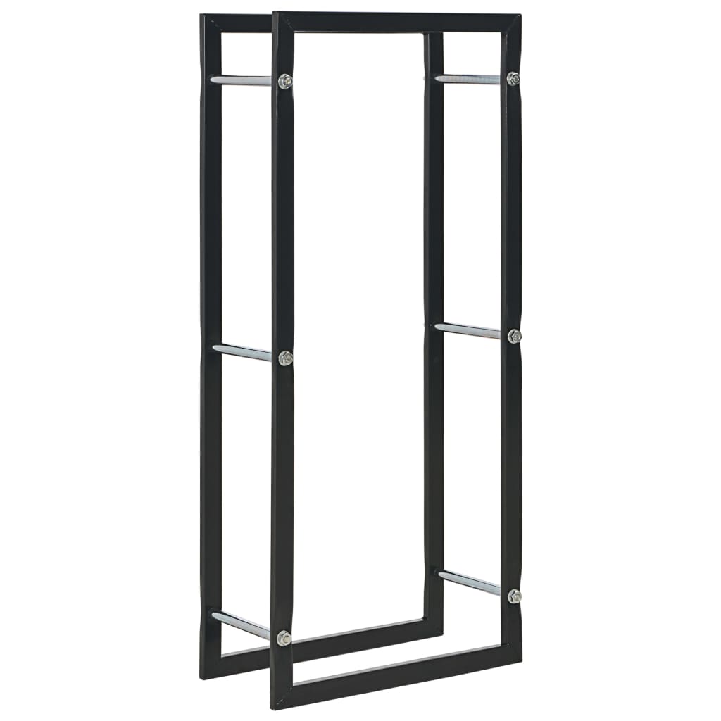 Berkfield Firewood Rack Black 44x20x100 cm Steel