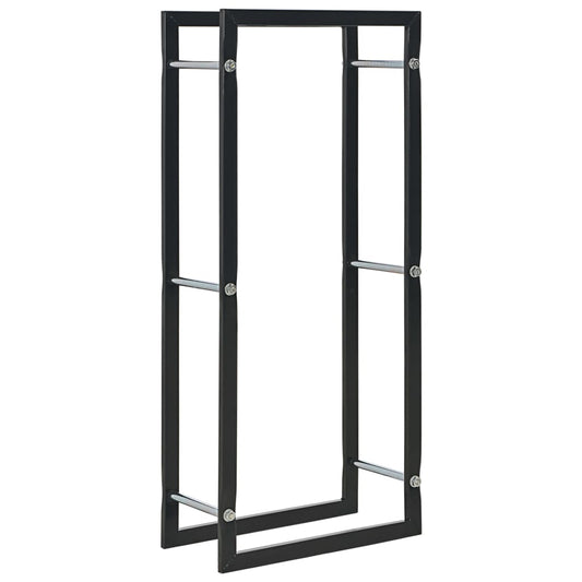 Berkfield Firewood Rack Black 44x20x100 cm Steel