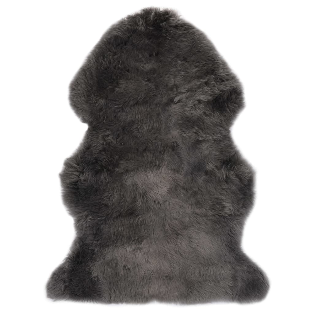 Berkfield Sheep Leather Rug 60x90 cm Light Grey