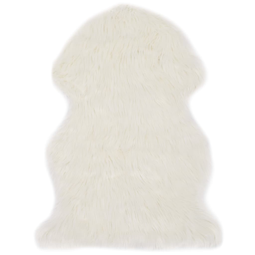 Berkfield Rug 60x90 cm Faux Sheep Leather White