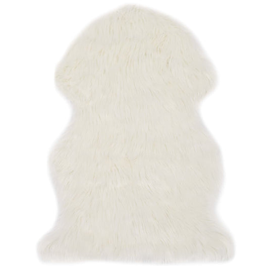 Berkfield Rug 60x90 cm Faux Sheep Leather White