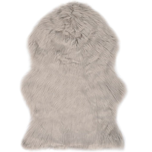 Berkfield Rug 60x90 cm Faux Sheep Leather Light Grey
