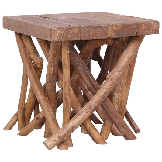 Berkfield Log Coffee Table 40x40x40 cm Solid Wood