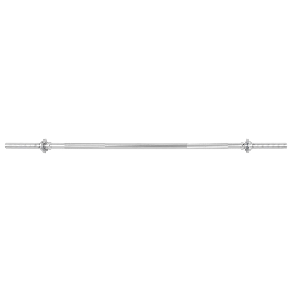 Berkfield Barbell Bar 3x140 cm Solid Steel Silver
