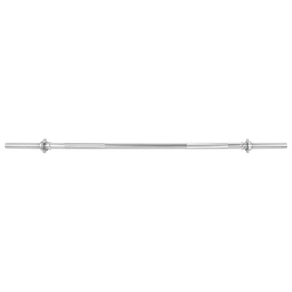Berkfield Barbell Bar 3x140 cm Solid Steel Silver