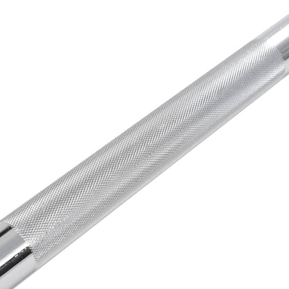 Berkfield Barbell Bar 3x140 cm Solid Steel Silver