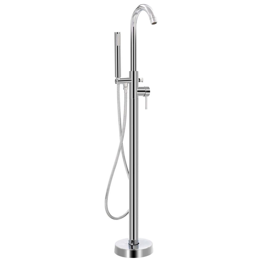 Berkfield Freestanding Bathtub Faucet Stainless Steel 118.5 cm