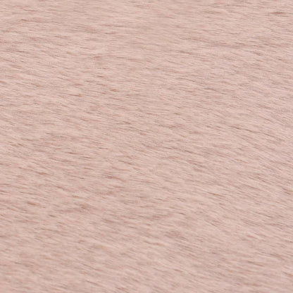 Berkfield Rug 80x150 cm Faux Rabbit Pelt Old Pink