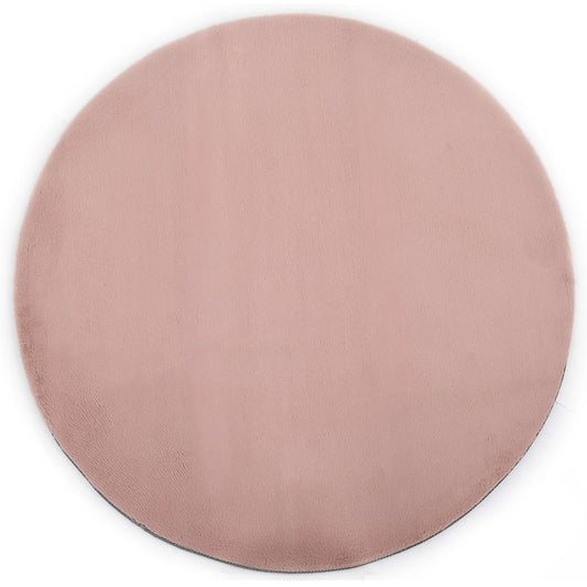 Berkfield Rug 80 cm Faux Rabbit Pelt Old Pink