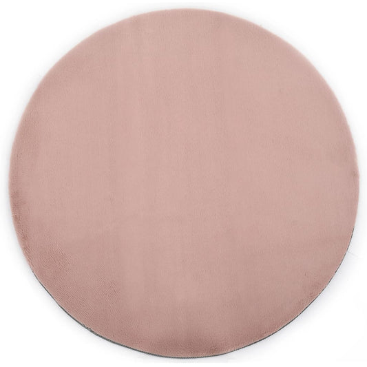 Berkfield Rug 160 cm Faux Rabbit Pelt Old Pink