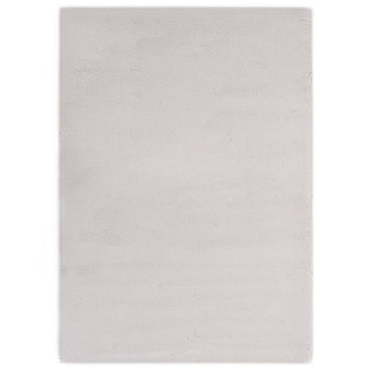 Berkfield Rug 120x160 cm Faux Rabbit Pelt Grey