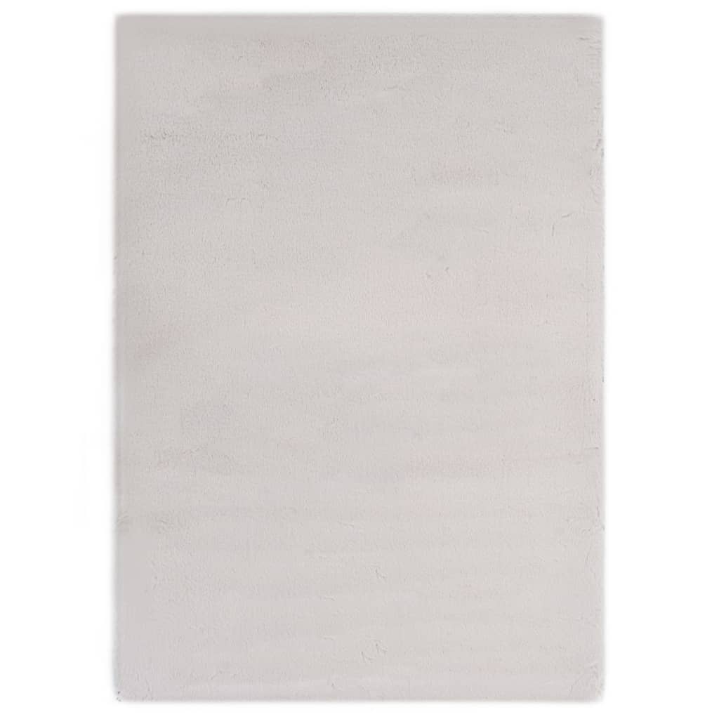 Berkfield Rug 140x200 cm Faux Rabbit Pelt Grey