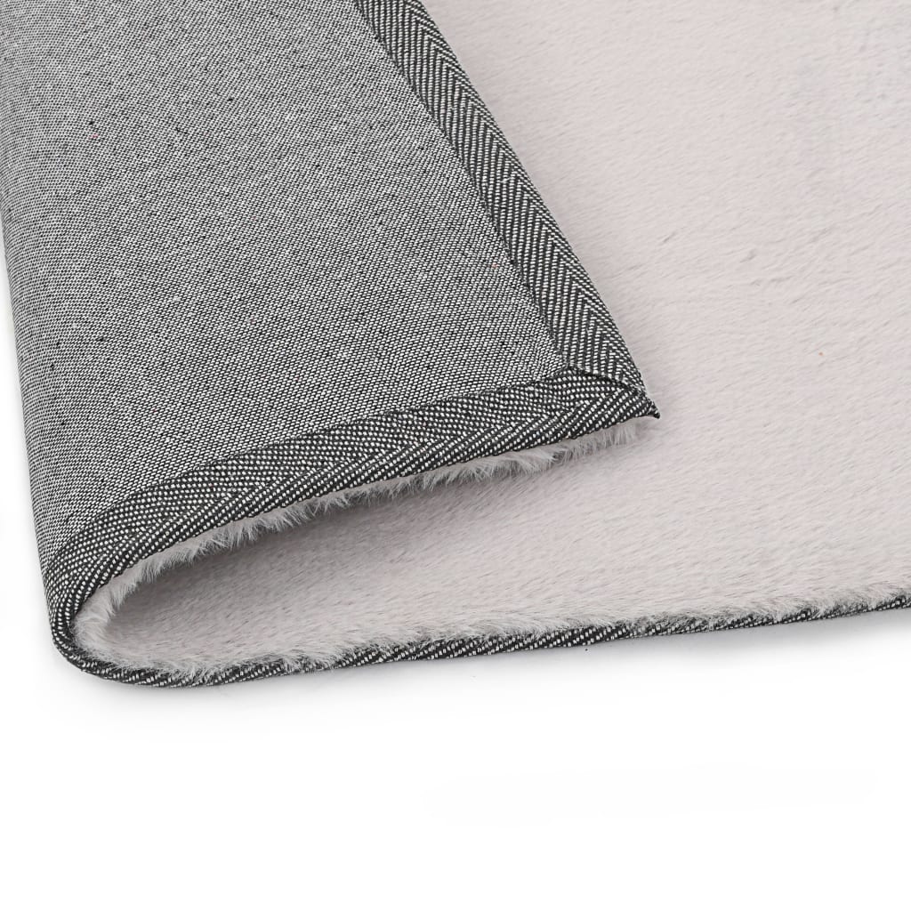 Berkfield Rug 140x200 cm Faux Rabbit Pelt Grey