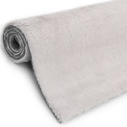 Berkfield Rug 140x200 cm Faux Rabbit Pelt Grey