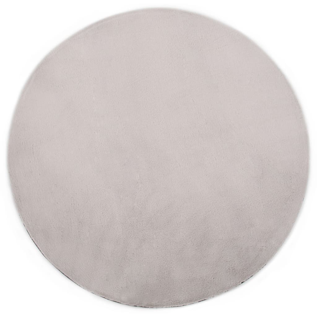 Berkfield Rug 80 cm Faux Rabbit Grey