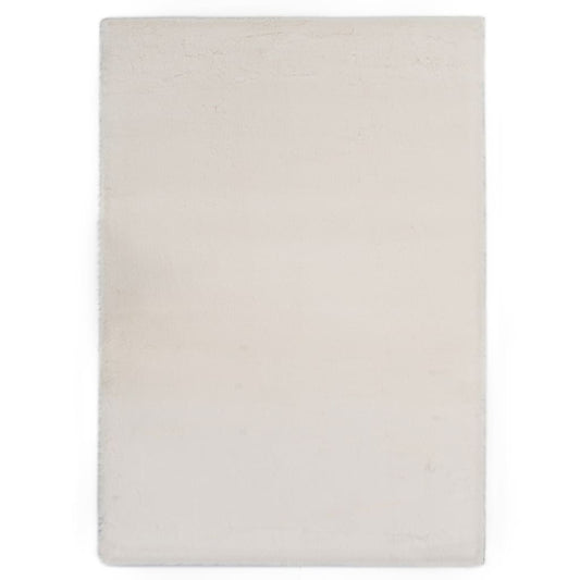 Berkfield Rug 160x230 cm Faux Rabbit Pelt Cream