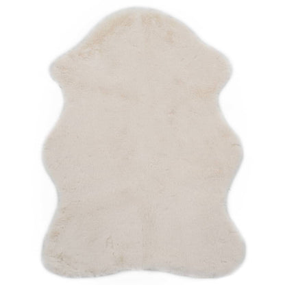 Berkfield Rug 65x95 cm Faux Rabbit Pelt Cream
