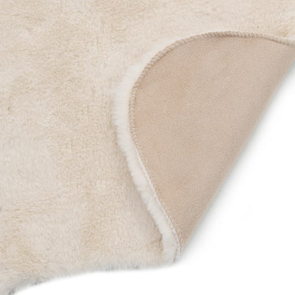 Berkfield Rug 65x95 cm Faux Rabbit Pelt Cream
